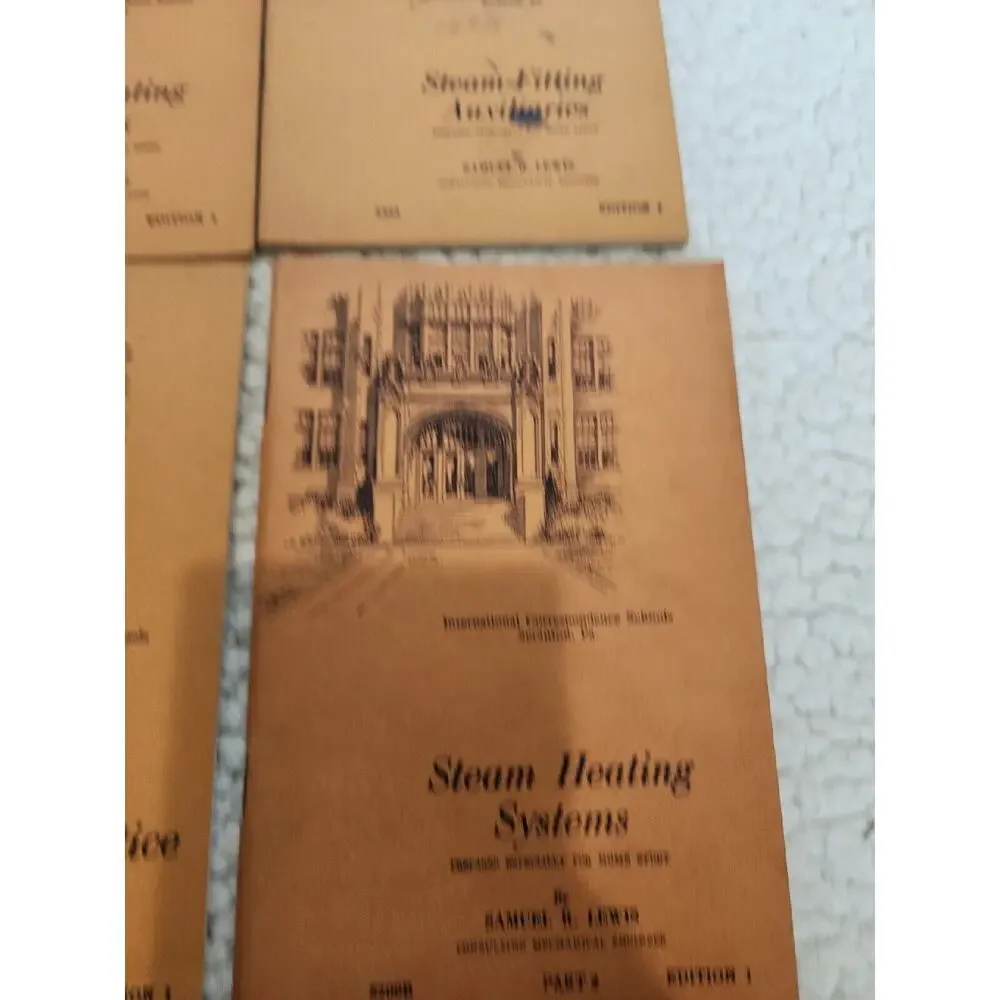International correspondent schools Steam, Pipe Training Books From World War 2